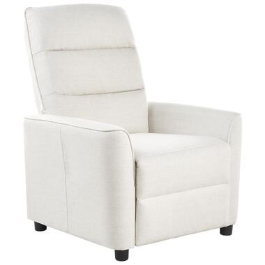 SANDE - Relaxfauteuil - Gebroken wit - Stof product