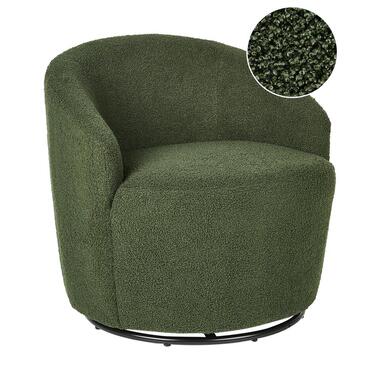 DAVIK - Fauteuil - Donkergroen - Bouclé product