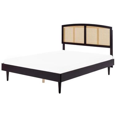 VARZY - Bed - Zwart - 160 x 200 cm - Rubberhout product