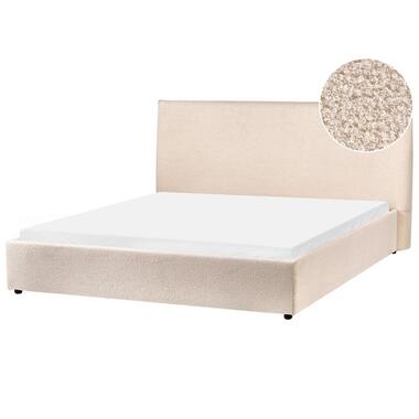 LAVAUR - Tweepersoonsbed - Beige - 160 x 200 cm - Bouclé product