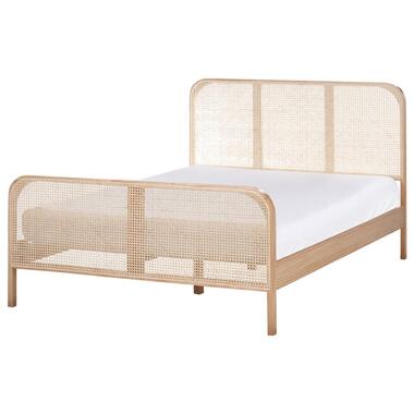 GONFARON - Tweepersoonsbed - Lichtbruin - 140 x 200 cm - Dennenhout product