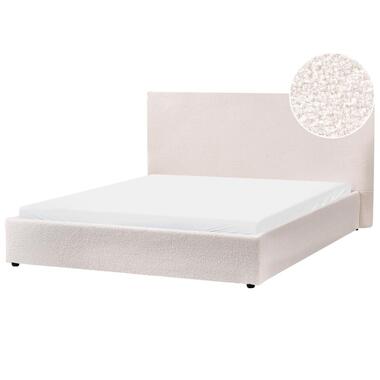 LAVAUR - Tweepersoonsbed - Off-white - 160 x 200 cm - Bouclé product