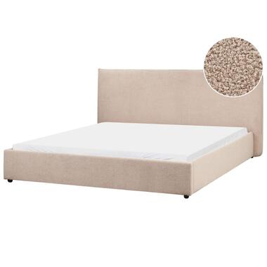 LAVAUR - Tweepersoonsbed - Taupe - 180 x 200 cm - Bouclé product
