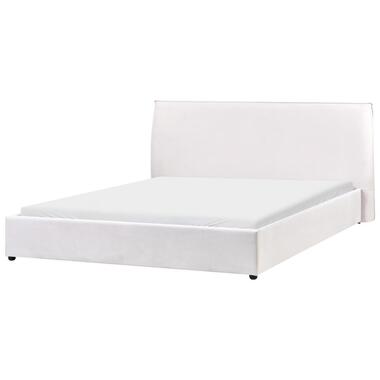LAVAUR - Tweeperoonsbed - Off-white - 180 x 200 cm - Fluweel product