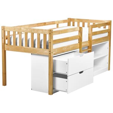 SUSVILLE - Kinderbed - Lichthout - 90 x 200 cm - Rubberhout product