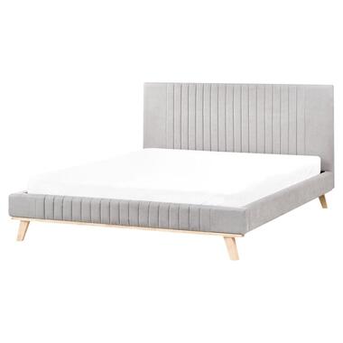 TALENCE - Tweepersoonsbed - Lichtgrijs - 160 x 200 cm - Chenille product