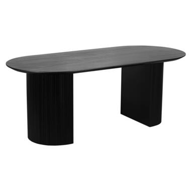 Lewis & Loft Eettafel Lynn - Ovaal - FSC® mangohout - 200x90cm - Zwart product