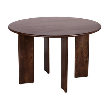 Lewis & Loft Eettafel Lila -Rond ⌀120 - FSC® mangohout - Walnoot bruin product