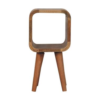 Artisan Furniture Massief Houten Mini Nachtkastje, Open Vlak, Beige product