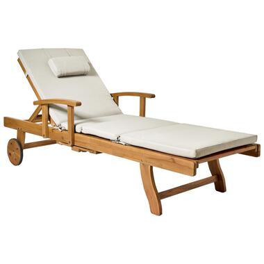 JAVA PREMIUM - Tuinligstoel - Lichtbruin/Taupe - Acaciahout product