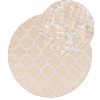 MOSORE - Outdoor vloerkleed - Beige/Wit - 120 cm - Polypropyleen product