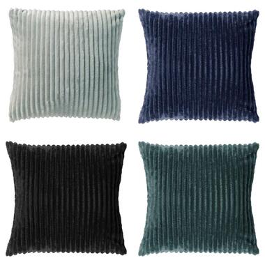KUSSENSET - 4-delig - 45x45 cm - groen, blauw, zwart product