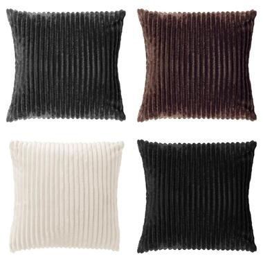 KUSSENSET - 4-delig - 45x45 cm - zwart, wit, bruin, antraciet product