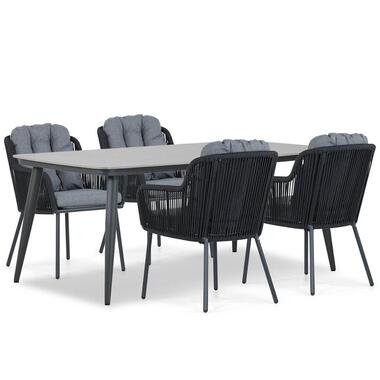 Tuinset 4 personen 180 cm Aluminium/rope Grijs Santika Furniture Santika product
