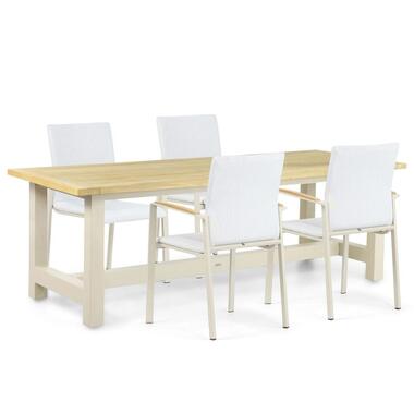 Tuinset 4 personen 200 cm Aluminium/textileen Taupe Lifestyle Garden Furniture product