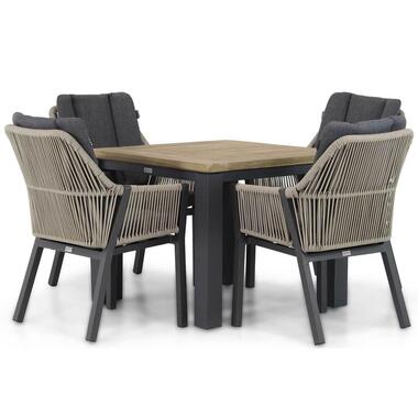 Tuinset 4 personen 90 cm Rope Taupe Lifestyle Garden Furniture Verona/Veneto product