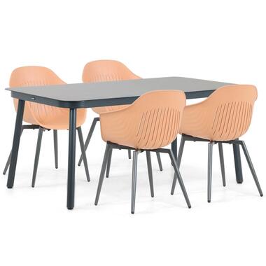 Tuinset 4 personen 160 cm Aluminium Oranje Lifestyle Garden Furniture product