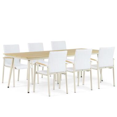 Tuinset 6 personen 240 cm Aluminium/textileen Taupe Lifestyle Garden Furniture product