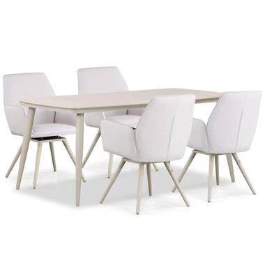 Tuinset 4 personen 180 cm Outdoor textiel Grijs Lifestyle Garden Furniture product
