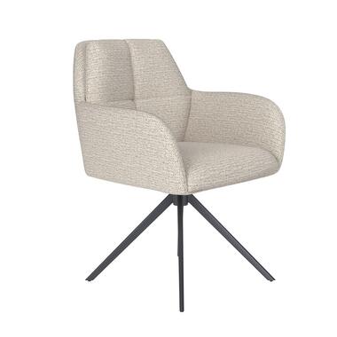 Housecraft Pete Eetkamerstoel Draaibaar Metaal Off-White - Beige product