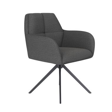 Housecraft Pete Eetkamerstoel Draaibaar Metaal Grijs product