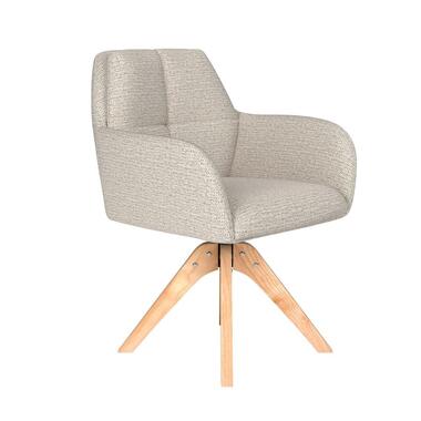 Housecraft Pete Eetkamerstoel Draaibaar Hout Off-White - Beige product