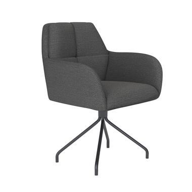 Housecraft Pete Eetkamerstoel Draaibaar Metaal Spider Grijs product
