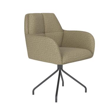 Housecraft Pete Eetkamerstoel Draaibaar Metaal Spider Pistache groen product