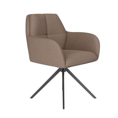 Housecraft Pete Eetkamerstoel Draaibaar Metaal Taupe product