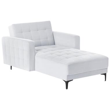 ABERDEEN - Chaise longue - Lichtgrijs - Fluweel product