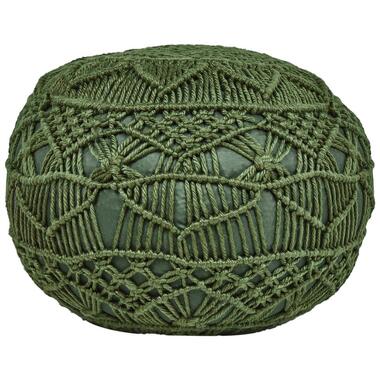 AADHI - Poef - Groen - 50 x 50 cm - Synthetisch materiaal product