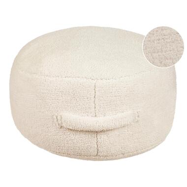 ADLANA - Poef - Lichtbeige - Stof product