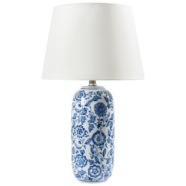 AIBONITO - Tafellamp - Wit/Blauw - Porselein/Linnen product