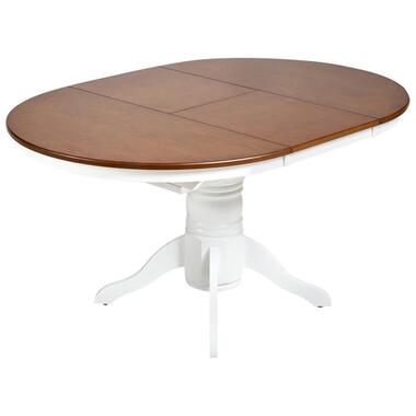 AKRON - Uitschuifbare eettafel - Bruin - 106/150 cm - Rubberhout product