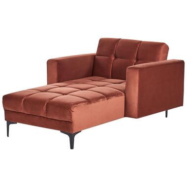 ALNES - Chaise longue - Lichtrood - Polyester product