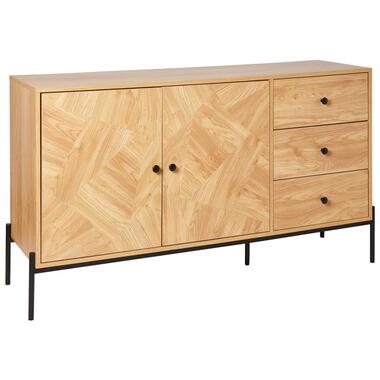 ARIZONA - Sideboard - Lichthout/Zwart - MDF product