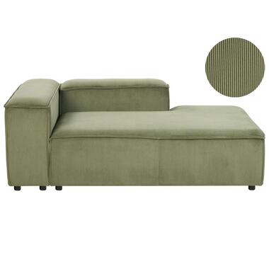 ARDAL - Chaise longue - Groen - Linkszijdig - Corduroy product