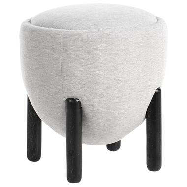 ARCHIE - Poef - Grijs - Kunstlinnen product