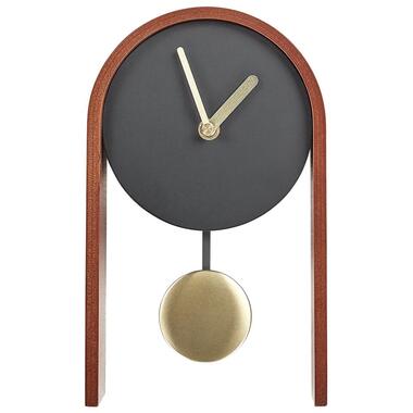 BLATTEN - Tafelklok - Donkerbruin/Zwart - MDF product
