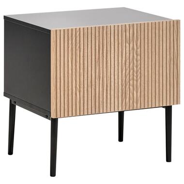 BLYTHE - Nachtkastje - Zwart/Bruin - MDF product