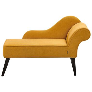 BIARRITZ - Chaise longue - Mosterdgeel - Rechtszijdig - Polyester product