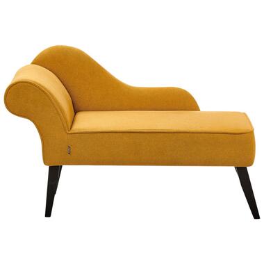 BIARRITZ - Chaise longue - Mosterdgeel - Linkerzijde - Polyester product