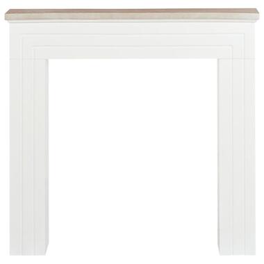 BOALLIA - Schoorsteenmantel - Wit/Lichthout - MDF product
