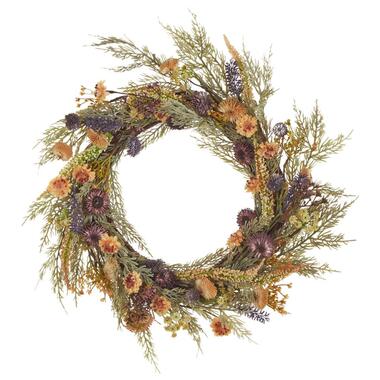 CAMRUN - Krans - Groen - 45 cm - Synthetisch product