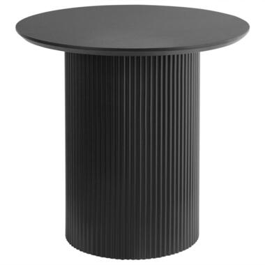 LEONA - Bijzettafel - Zwart - MDF product