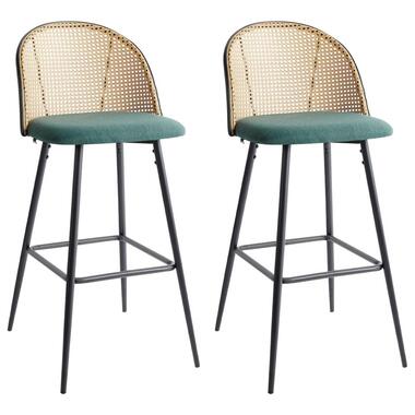 CORNELL - Barkruk set van 2 - Groen - IJzer product