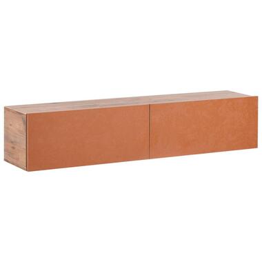 GLADSTONE - Wandgemonteerd TV-meubel - Rood - 140 cm - Vezelplaat product