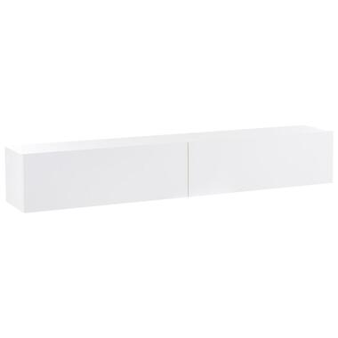 GLADSTONE - Wandgemonteerd TV-meubel - Wit - 180 cm - Vezelplaat product