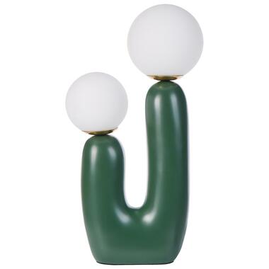 TULUN - Tafellamp - Groen - Glas