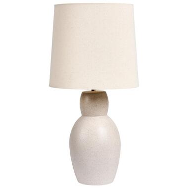 DEDURU - Tafellamp - Beige - Keramiek product